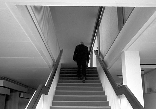 Ludwig Erhard in the Bundeshaus of Bonn