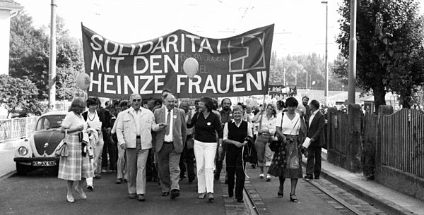 Protest for equal payment  1981