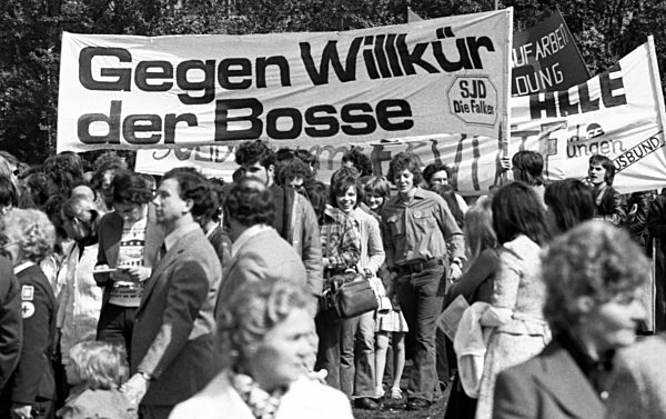 The DGB central event on 1 May 1975