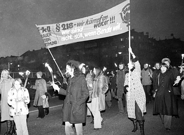 Women's protests against abortion 1975