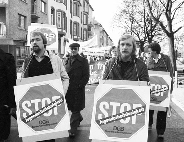 Demonstration against youth unemployment 1979