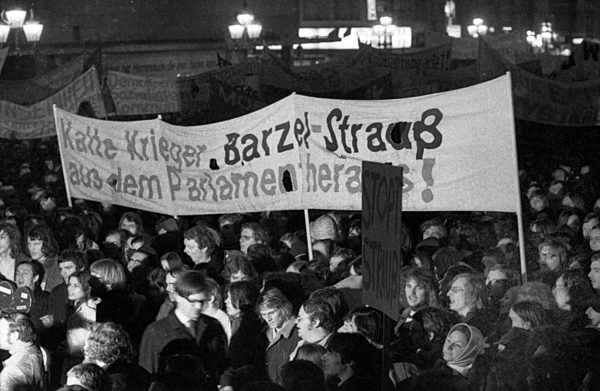 Demonstration for SPD/FDP government 1972