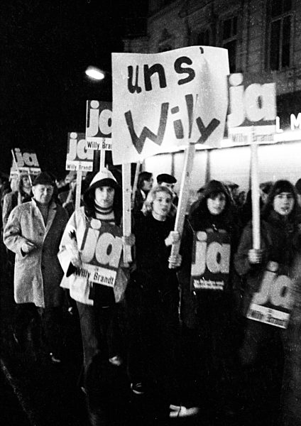 Demonstration for SPD/FDP government 1972