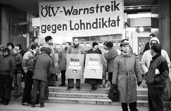 Warnstreiks der ÖTV