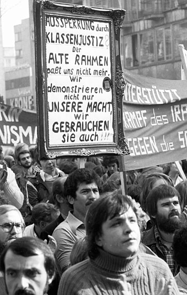 DGB demonstration against unemployment and lockout 1978