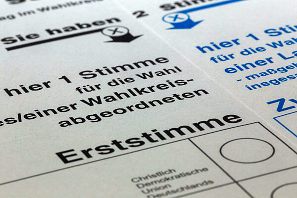 Close Up Of A Ballot Paper For The Federal Election