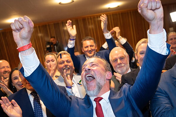 Landtagswahl 2026 in Rheinland-Pfalz Wahlabend im Gebäude des Landesparlaments