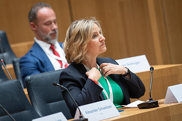 Landtagswahl 2026 in Rheinland-Pfalz Wahlabend im Gebäude des Landesparlaments