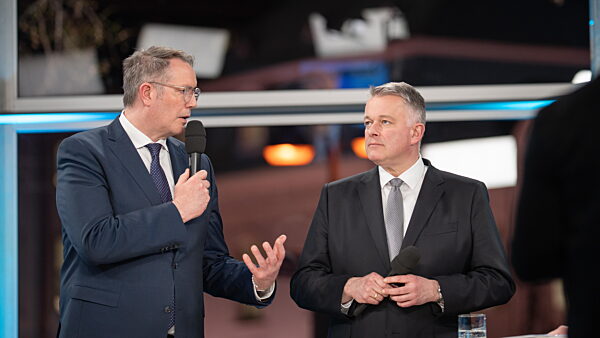 Landtagswahl 2026 in Rheinland-Pfalz Wahlabend im Gebäude des Landesparlaments