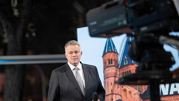 Landtagswahl 2026 in Rheinland-Pfalz Wahlabend im Gebäude des Landesparlaments