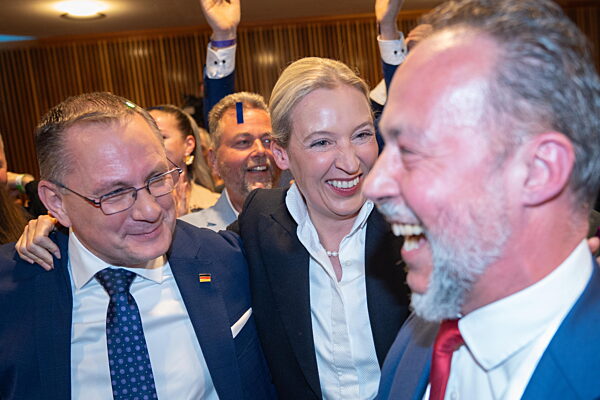 Landtagswahl 2026 in Rheinland-Pfalz Wahlabend im Gebäude des Landesparlaments