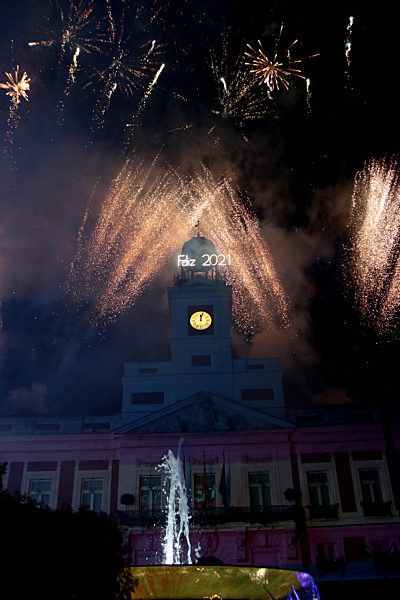 Madrid, Spain; 01/01/2021.- The Covid-19 makes Madrid decide to give the...