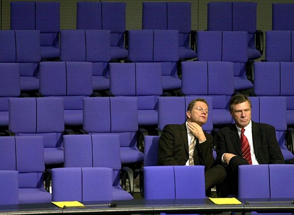Westerwelle und Gerhardt im Bundestag