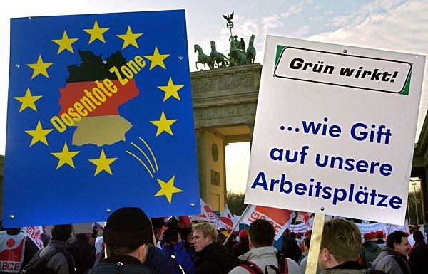 Demo gegen das Dosenpfand - 25000 Arbeitsplätze bedroht