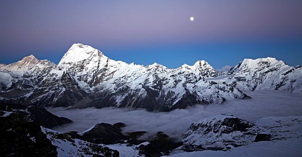 Makalu and Chamlang from Mera Peak, Khumbu