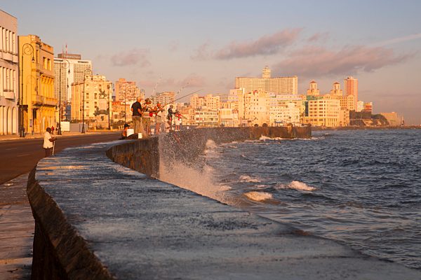 Malecon at sunrise, Havana, Cuba