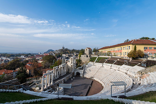 Roman theatre of ancient Philippopolis, Plovdiv, Bulgaria