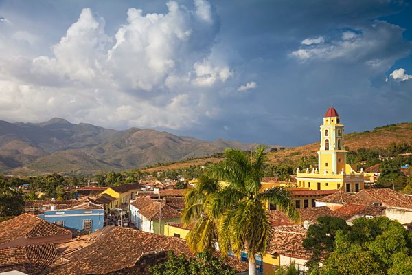 View of Museo de la Lucha Contra Bandidos, the former convent of San Francisco de Assisi, Trinidad, UNESCO World Heritage Site, Sancti Spiritus Province, Cuba, West Indies, Caribbean, central America