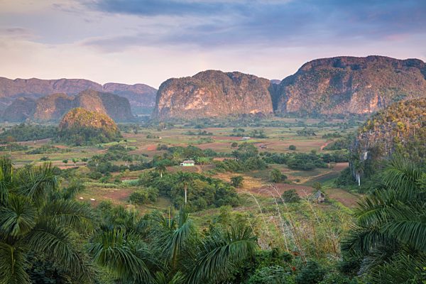 Cuba, Pinar del RÃ­o Province, Vinales, View of Vinales valley