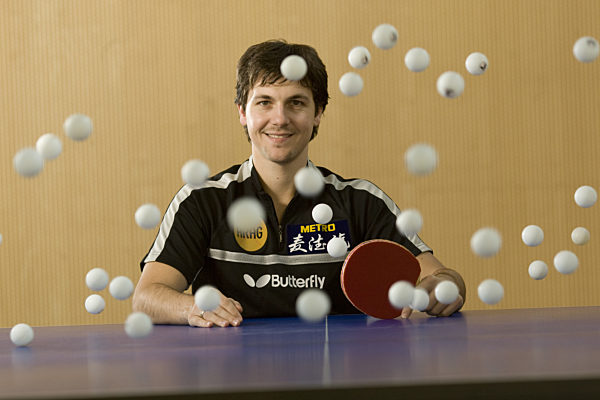 Der deutsche Tischtennisspieler Timo Boll aufgenommen am 19.02...