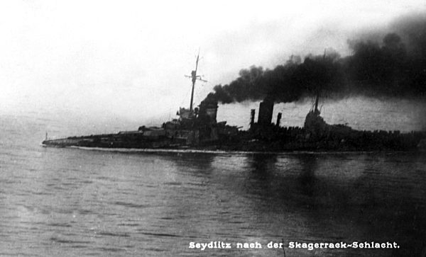 Großer Kreuzer Seydlitz nach der Skagerrak-Schlacht