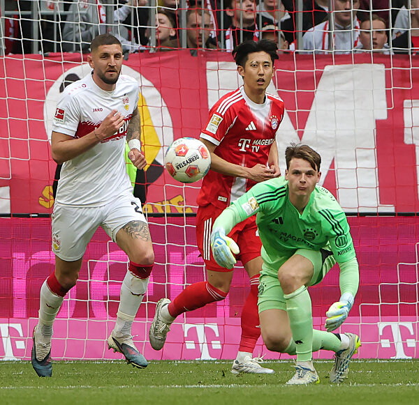 19.04.2026, 1. Bundesliga , FC Bayern Muenchen vs VfB Stuttgart, Allianz Arena Muenchen, Fussball, Sport