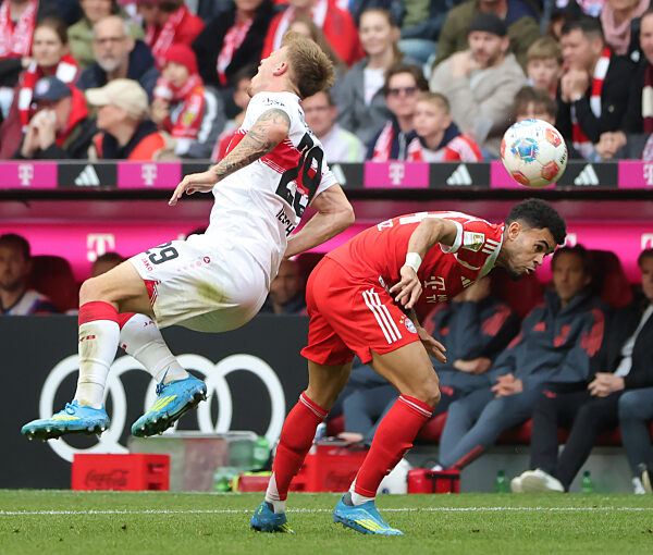 19.04.2026, 1. Bundesliga , FC Bayern Muenchen vs VfB Stuttgart, Allianz Arena Muenchen, Fussball, Sport