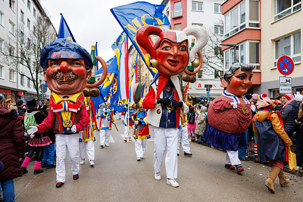 Rose Monday parade in Mainz on 02/16/2026