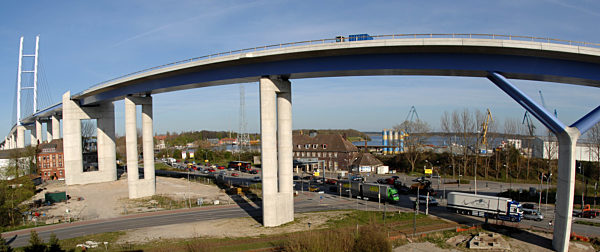 Baustelle Rügenbrücke Stralsund