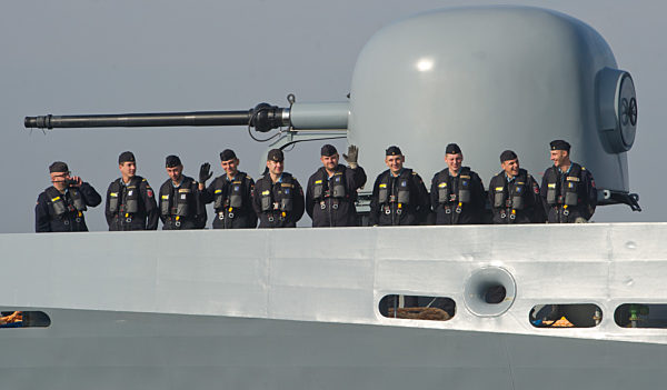 Korvette "Braunschweig" von Libanon-Einsatz