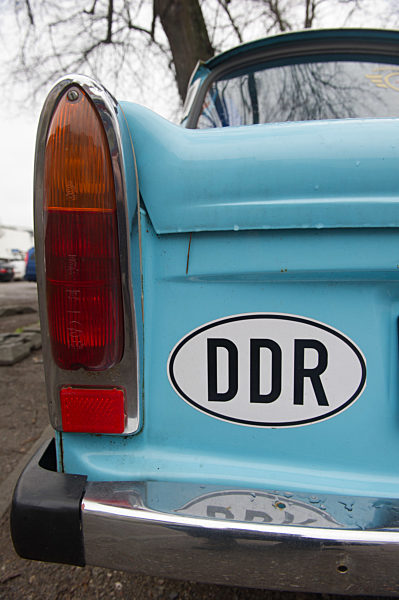 Trabant mit DDR -Aufkleber