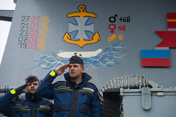 Korvette kehrt von EU-Einsatz zurück