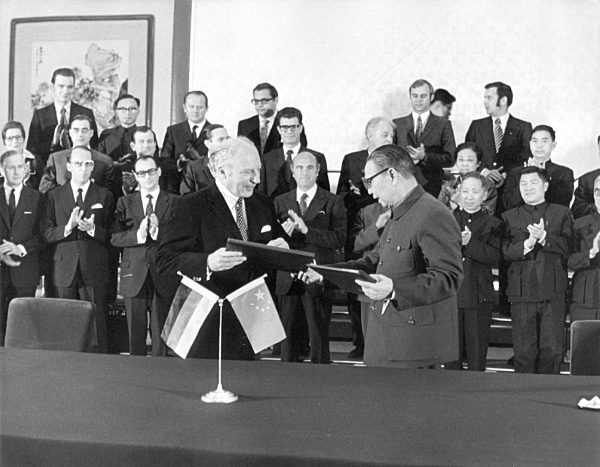 Foreign minister Scheel in China