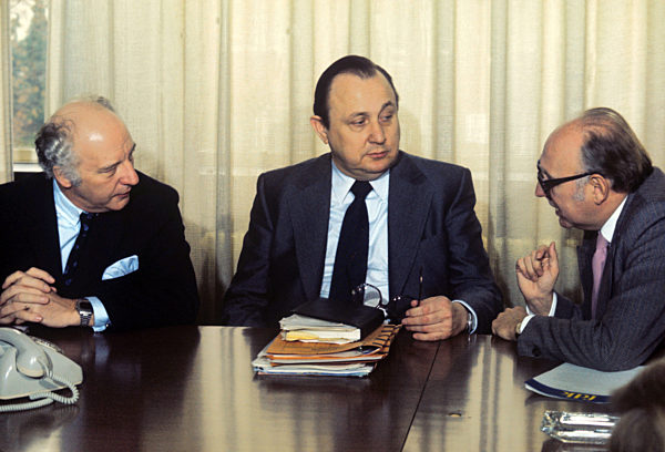 Hans-Dietrich Genscher, Walter Scheel and Wolfgang Mischnick
