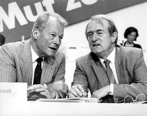 Johannes Rau and Willy Brandt