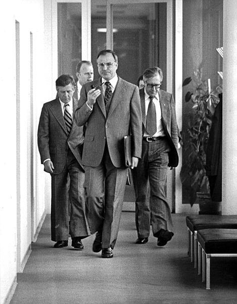 Chancellor candidate Kohl after Federal election 1976