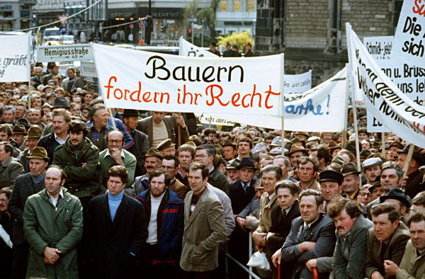 Bauerndemonstration in Bonn 1981