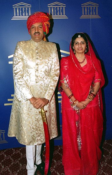 Glanzvolle Unesco-Gala: Maharadscha-Paar aus Indien