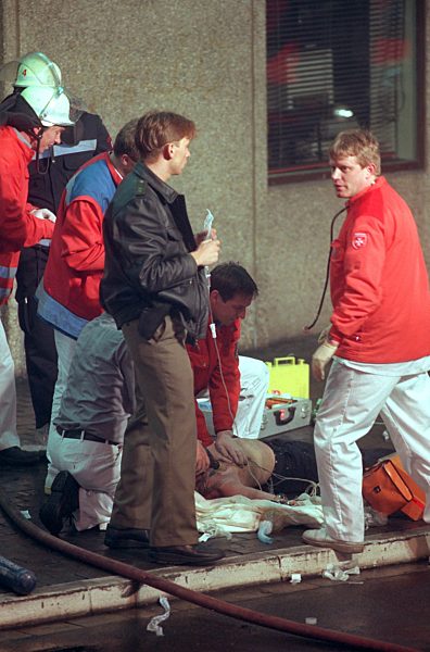 Flughafenkatastophe: Verletzte vor Termina