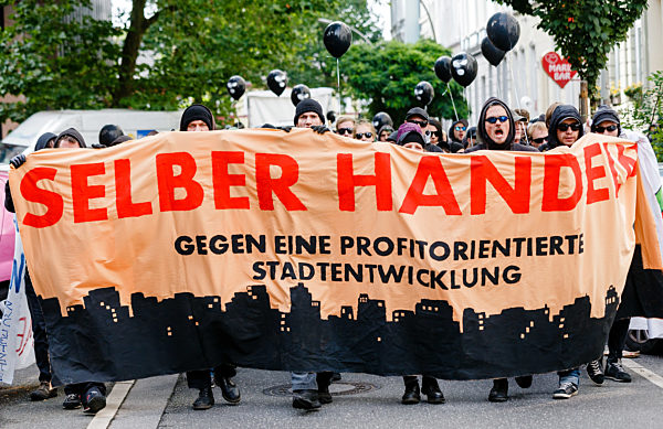 Demonstration des Hausbesetzerkongresses