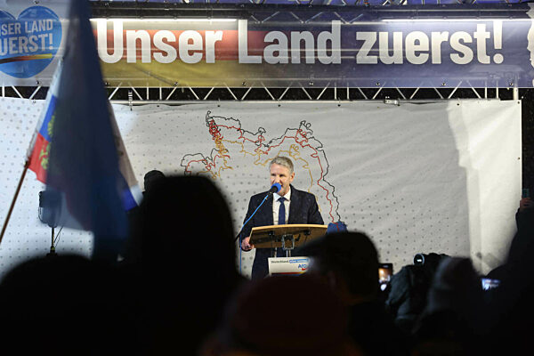 AfD-Kundgebung in Zwickau