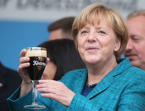 Merkel auf Wahlkampftour in Bad Köstritz