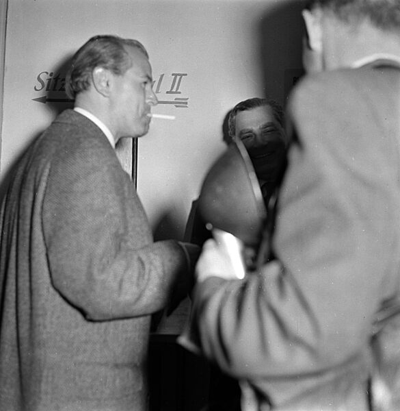 Schauspieler O. W. Fischer vor dem Amtsgericht