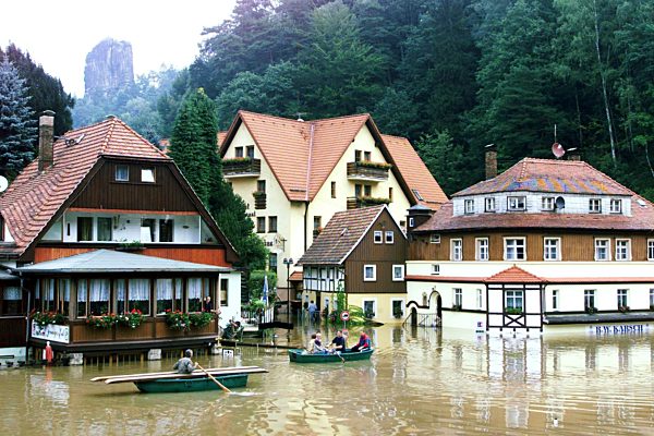 Hochwasser in Rathen