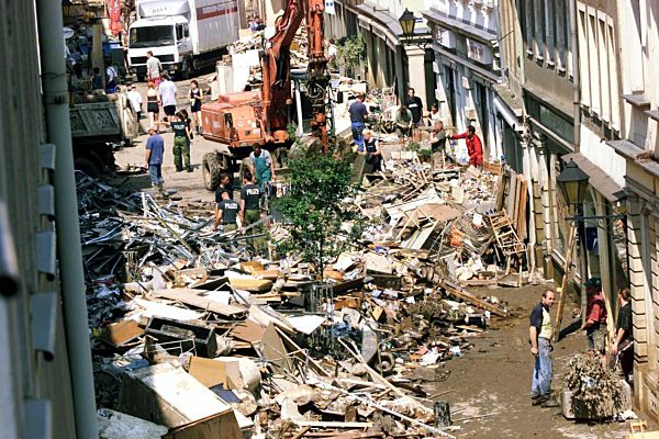Pirna nach Hochwasser