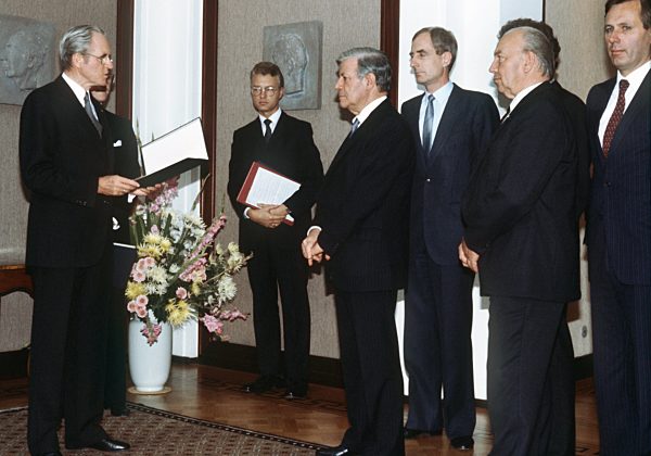 Helmut Schmidt overthrown - Helmut Kohl new Chancellor