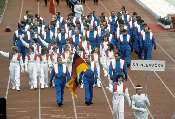 Sarajevo 1984: Einmarsch der BRD-Mannschaft