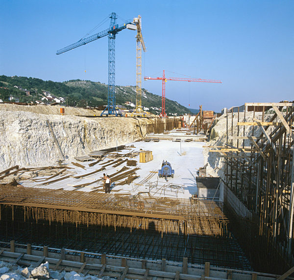 Main-Danube Canal: canal contruction site Kelheim