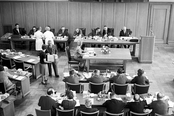 Sitzung der Gewerkschaft ÖTV in Nürnberg