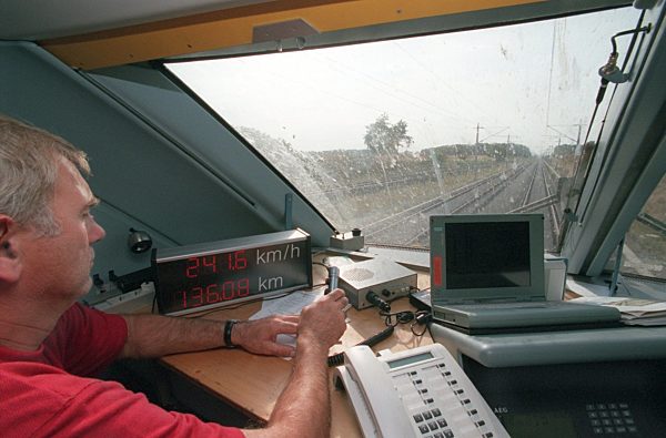 ICE-Meßfahrt Hannover-Berlin